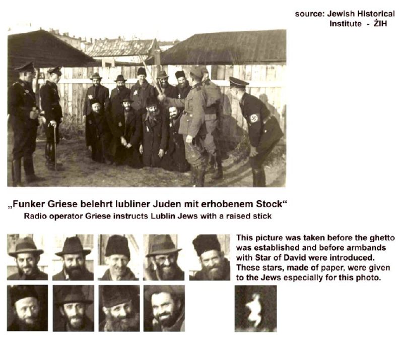 Jew being humiliated in Lublin